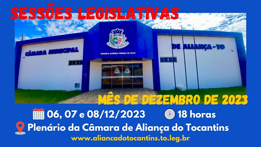 Sessões Ordinárias - Dezembro/2023