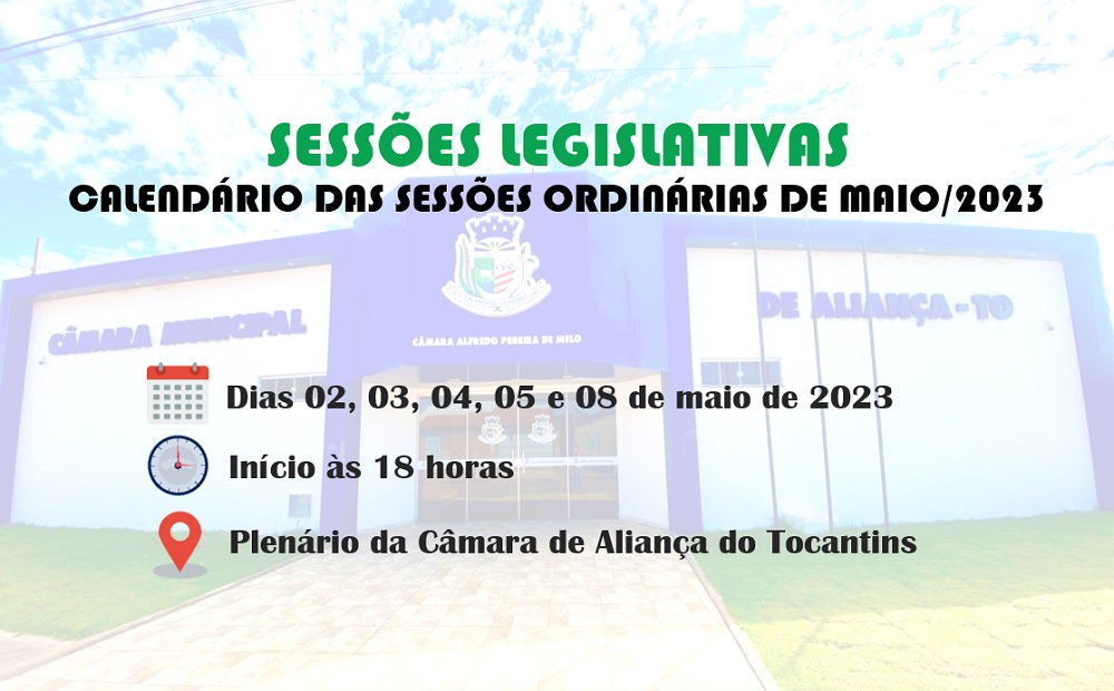 Sessões Ordinárias - Maio/2023