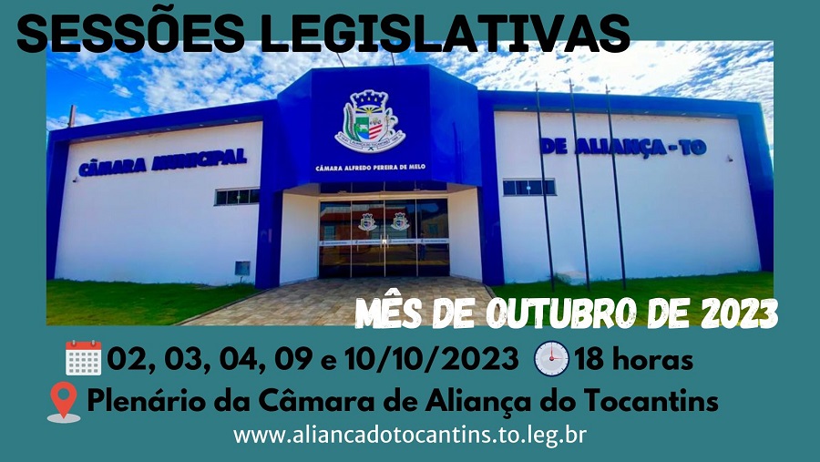 Sessões Ordinárias - Outubro/2023